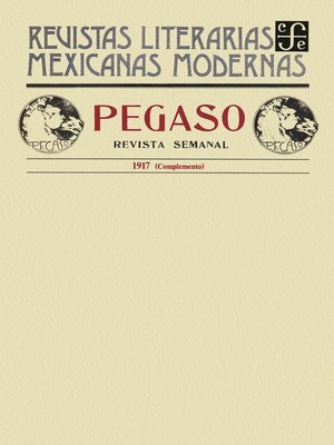 cover image of Pegaso. Revista semanal, 1917